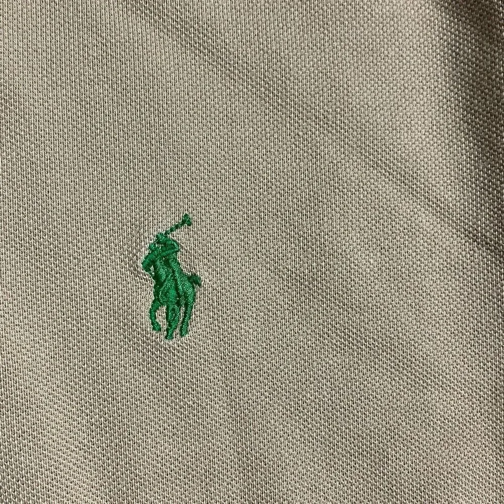Polo Ralph Lauren Shirt XL Nude Polo Green Pony Khaki Classic‎ Everyday